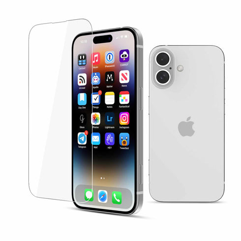22 cases Tempered Glass Screen Protector iPhone 16 Plus